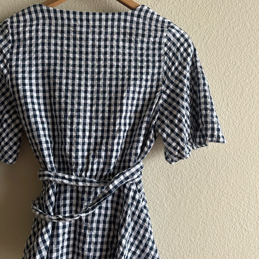 Loft Gingham Wrap Blouse - image 8